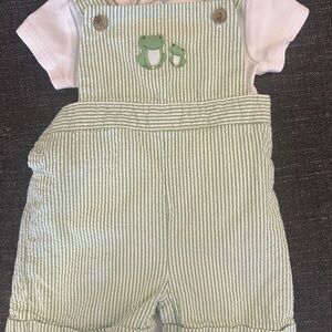 Janie & Jack Seersucker Overalls